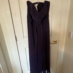 Strapless bridesmaid dress